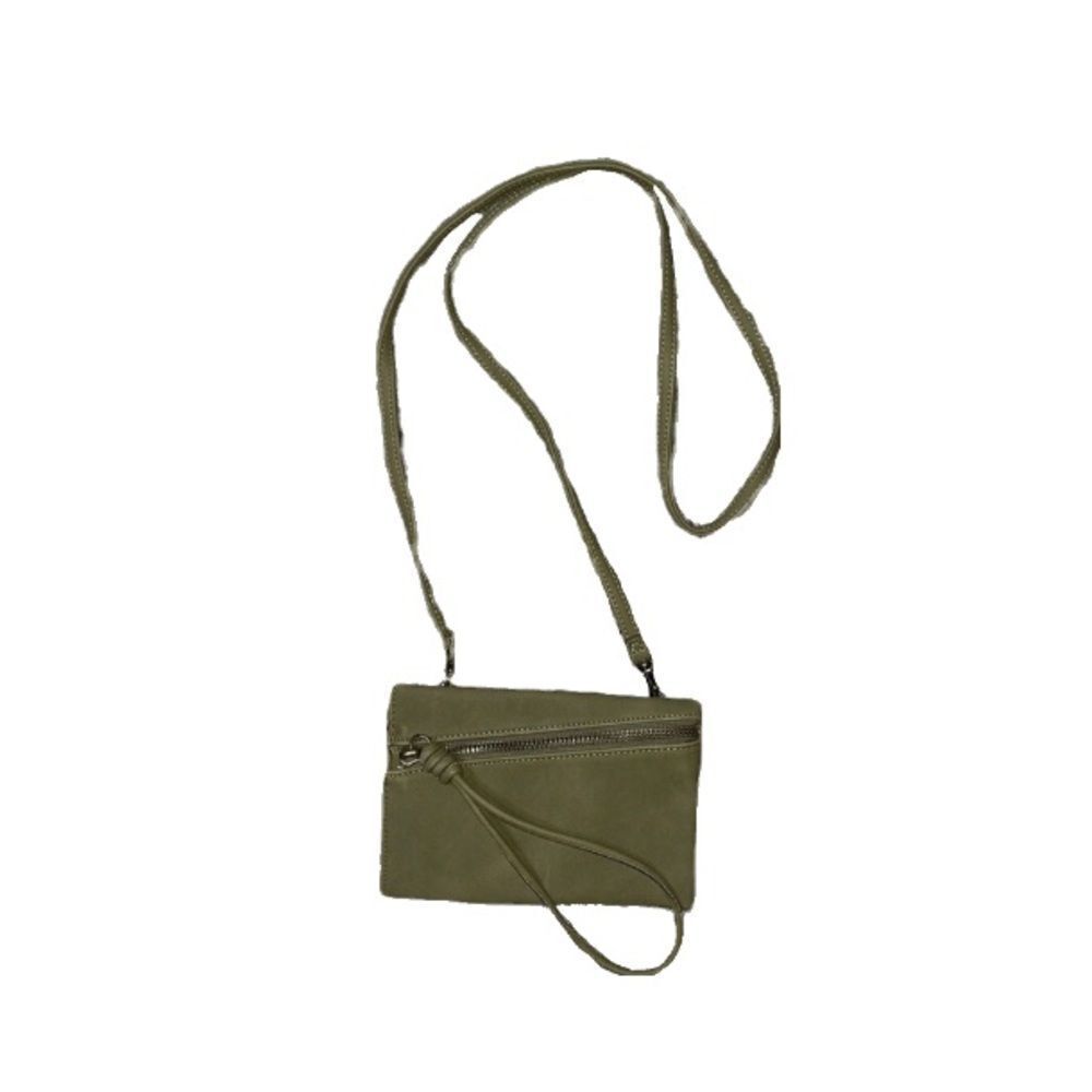 Universal Thread Crossbody Purse - Army Green Suede